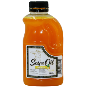Carp Old School Soya Oil Ananas 1L, gęsty olej sojowy o intensywnym aromacie ananasa do zalewania zanęt i przynęt karpiowych.
