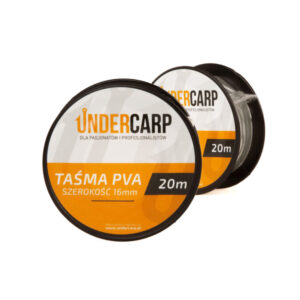 Undercarp taśma PVA o szerokości 16 mm, 20 m na szpulce, rozpuszczalna taśma do wiązania worków PVA i tworzenia paczek zanętowych.